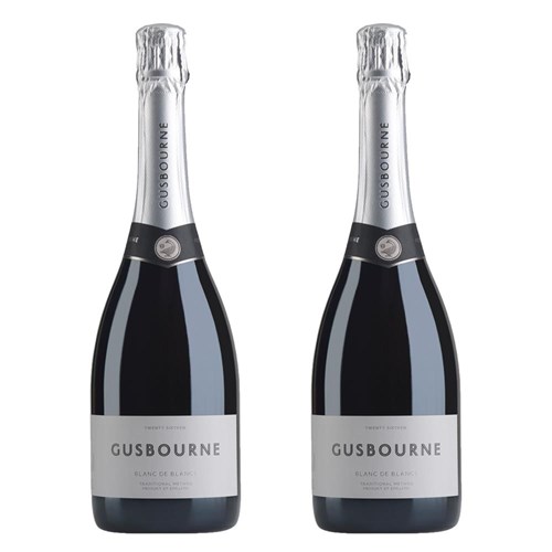 Gusbourne Blanc De Blancs English Sparkling 75cl Duo Gift Set